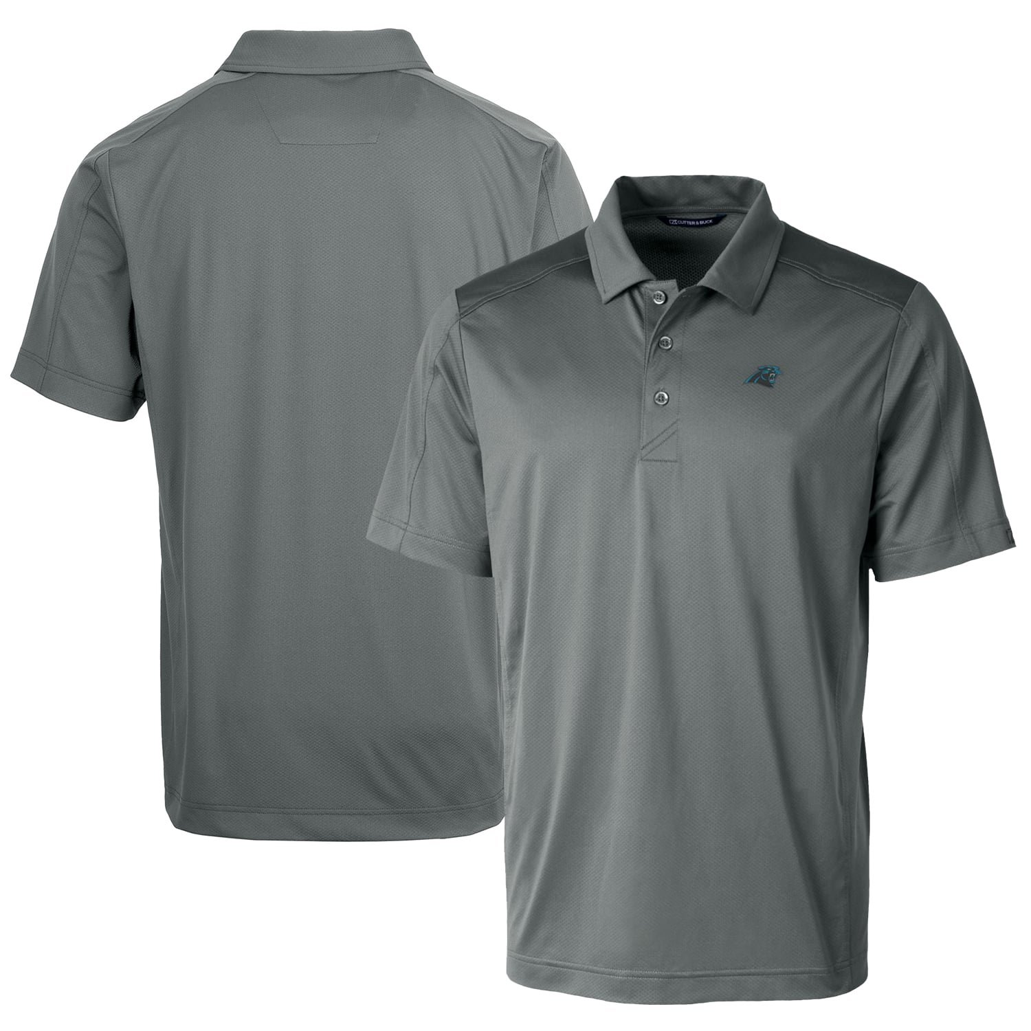Men’s Cutter & Buck Steel Carolina Panthers Prospect Textured Stretch Big & Tall Polo
