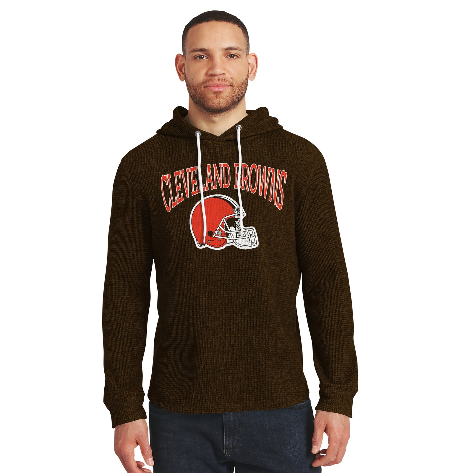 Men’s Darius Rucker Collection by Fanatics Brown Cleveland Browns Waffle Knit Hooded Tri-Blend Long Sleeve T-Shirt Men’s Darius Rucker Collection by Fanatics Brown Cleveland Browns Waffle Knit Hooded Tri-Blend Long Sleeve T-Shirt