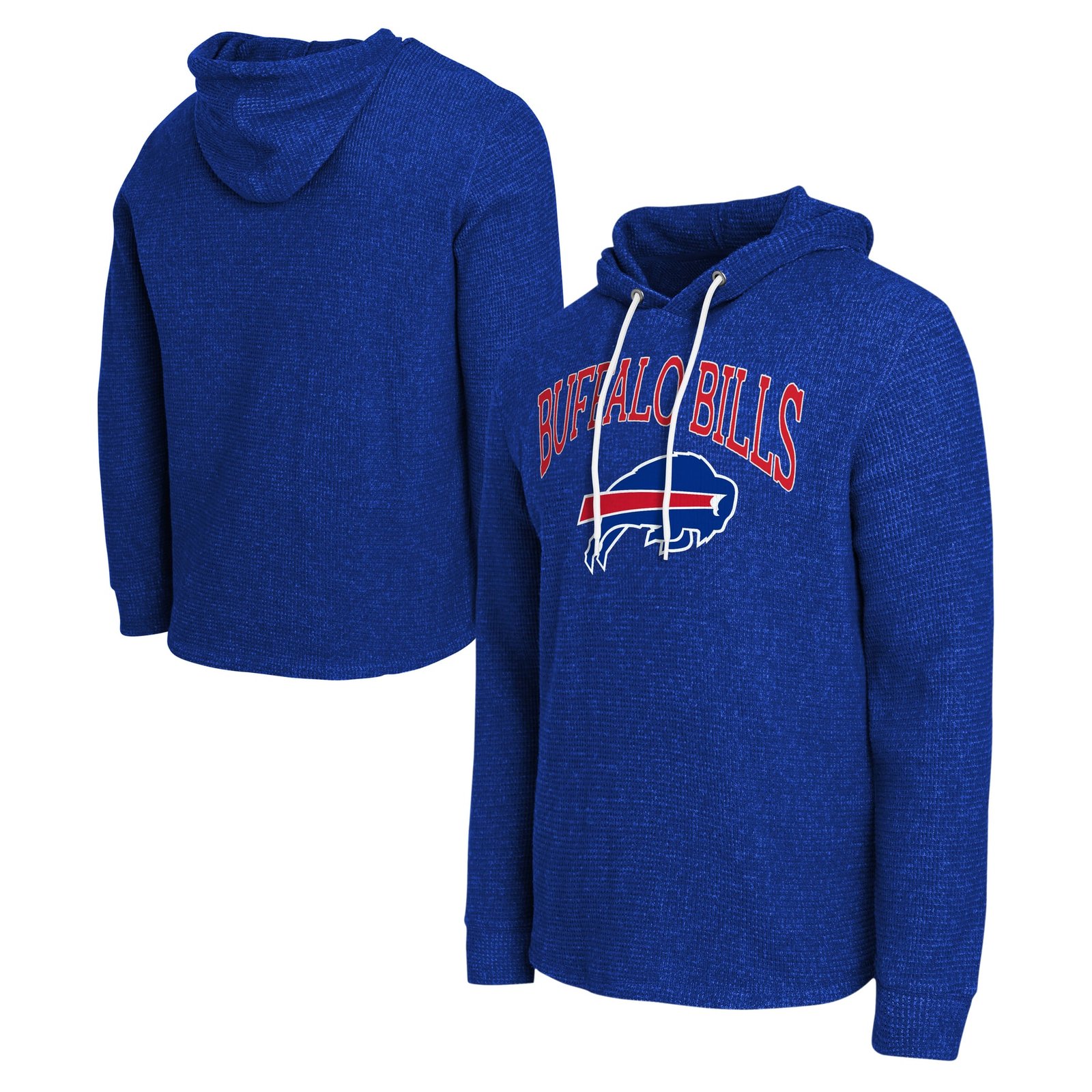 Men’s Darius Rucker Collection by Fanatics Royal Buffalo Bills Waffle Knit Hooded Tri-Blend Long Sleeve T-Shirt