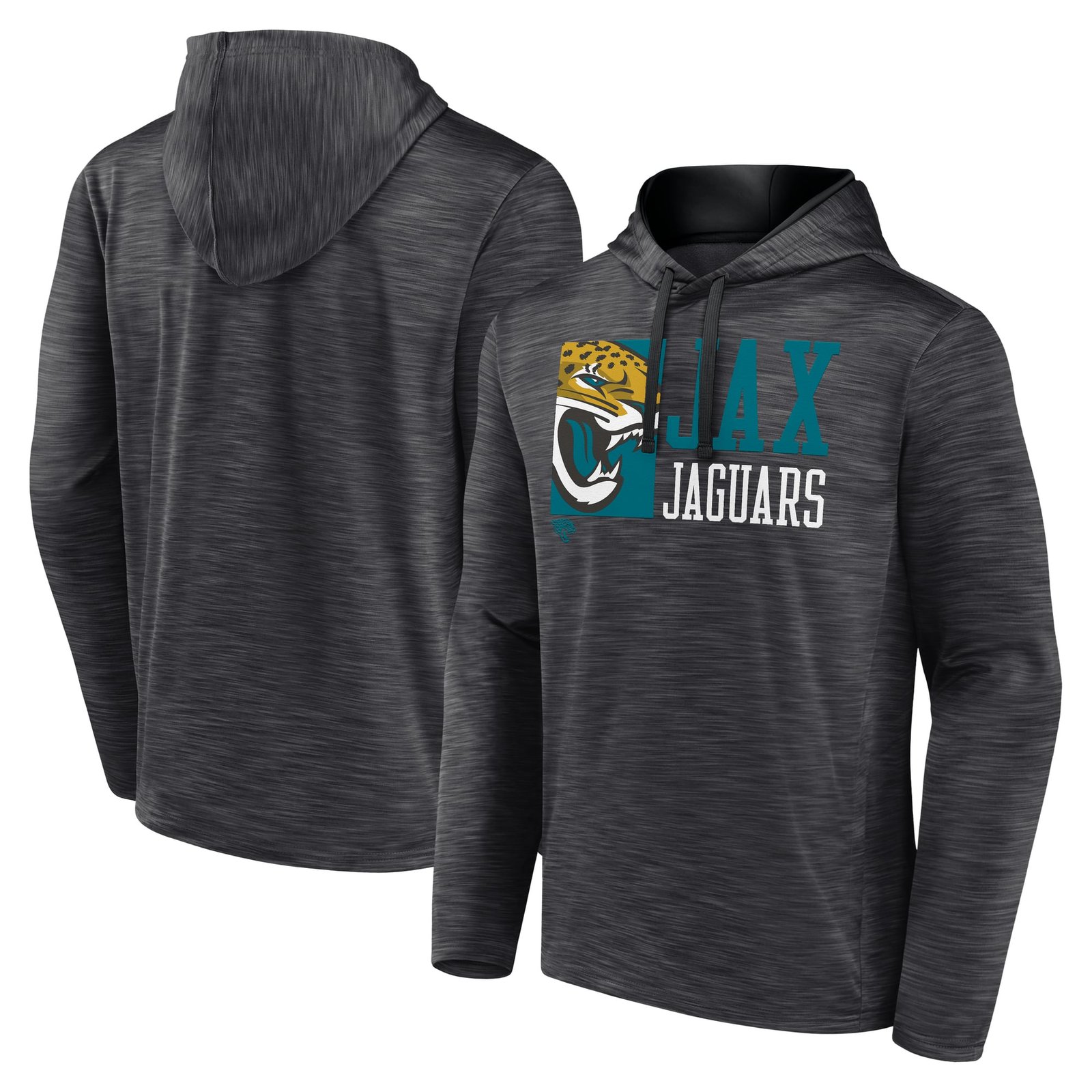 Men’s Fanatics Heather Charcoal Jacksonville Jaguars Never Quit Hoodie