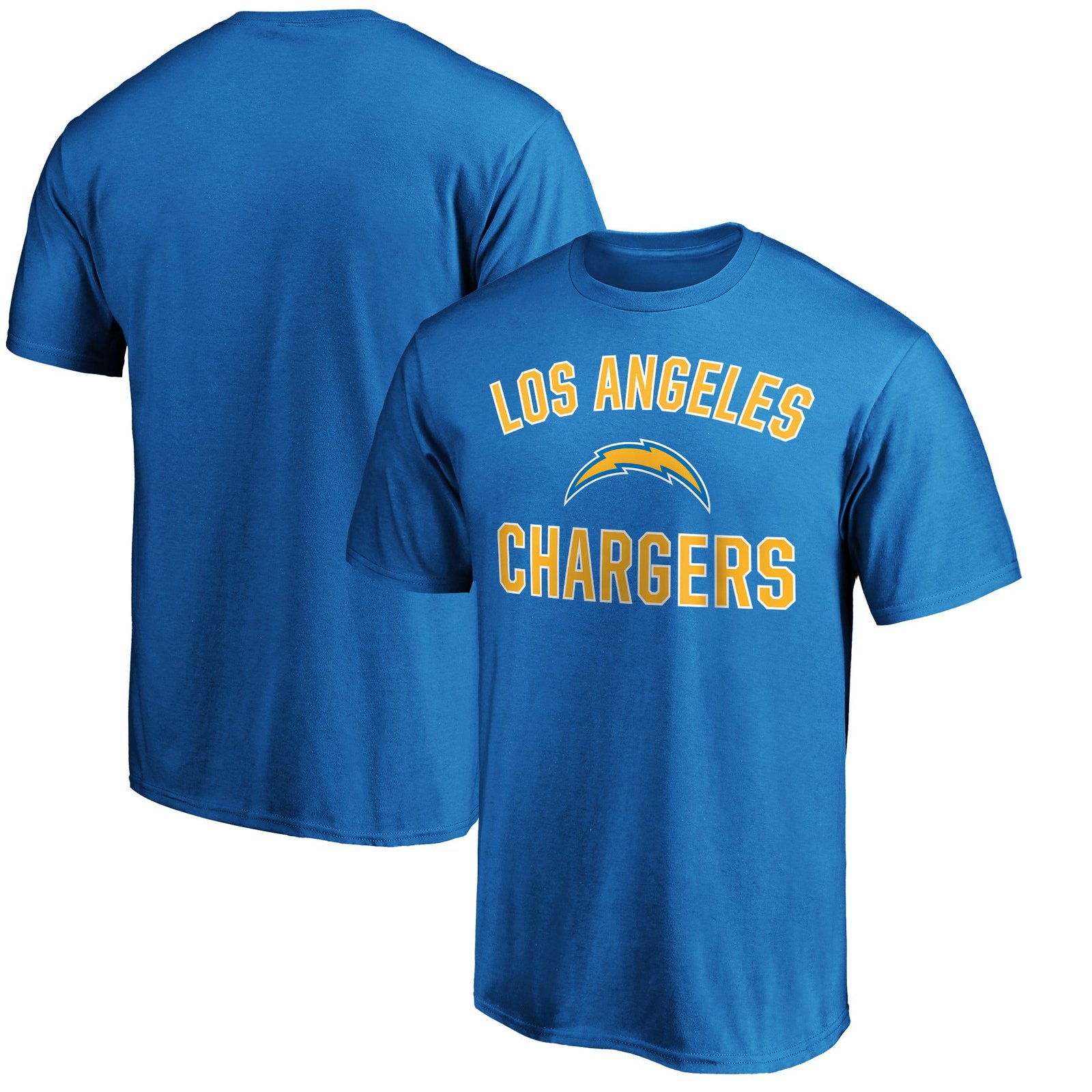Men’s Fanatics Powder Blue Los Angeles Chargers Victory Arch T-Shirt