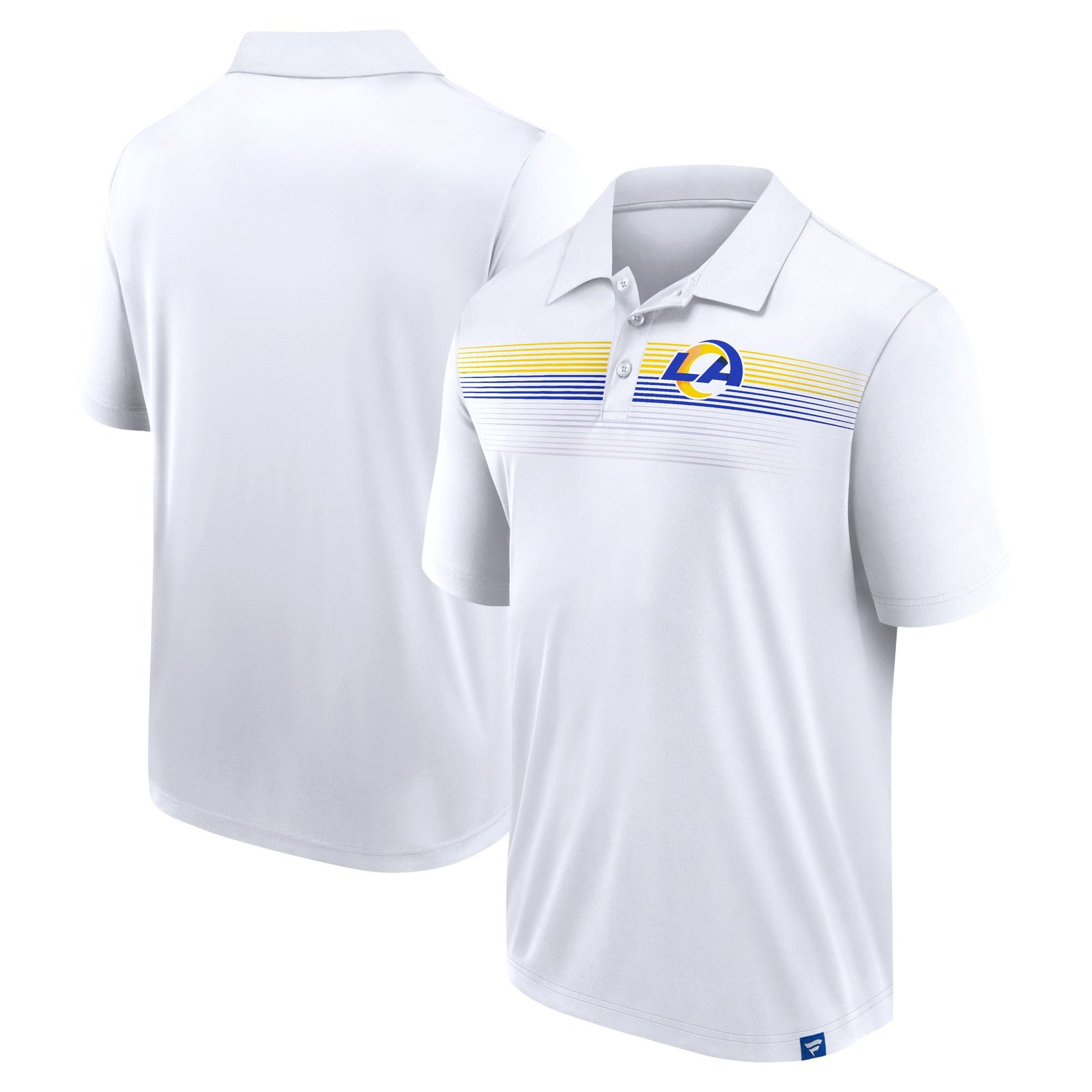 Men’s Fanatics White Los Angeles Rams Big & Tall Sublimated Polo