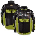 Men’s Hendrick Motorsports Team Collection Black William Byron Raptor Full-Snap Nylon Uniform Jacket