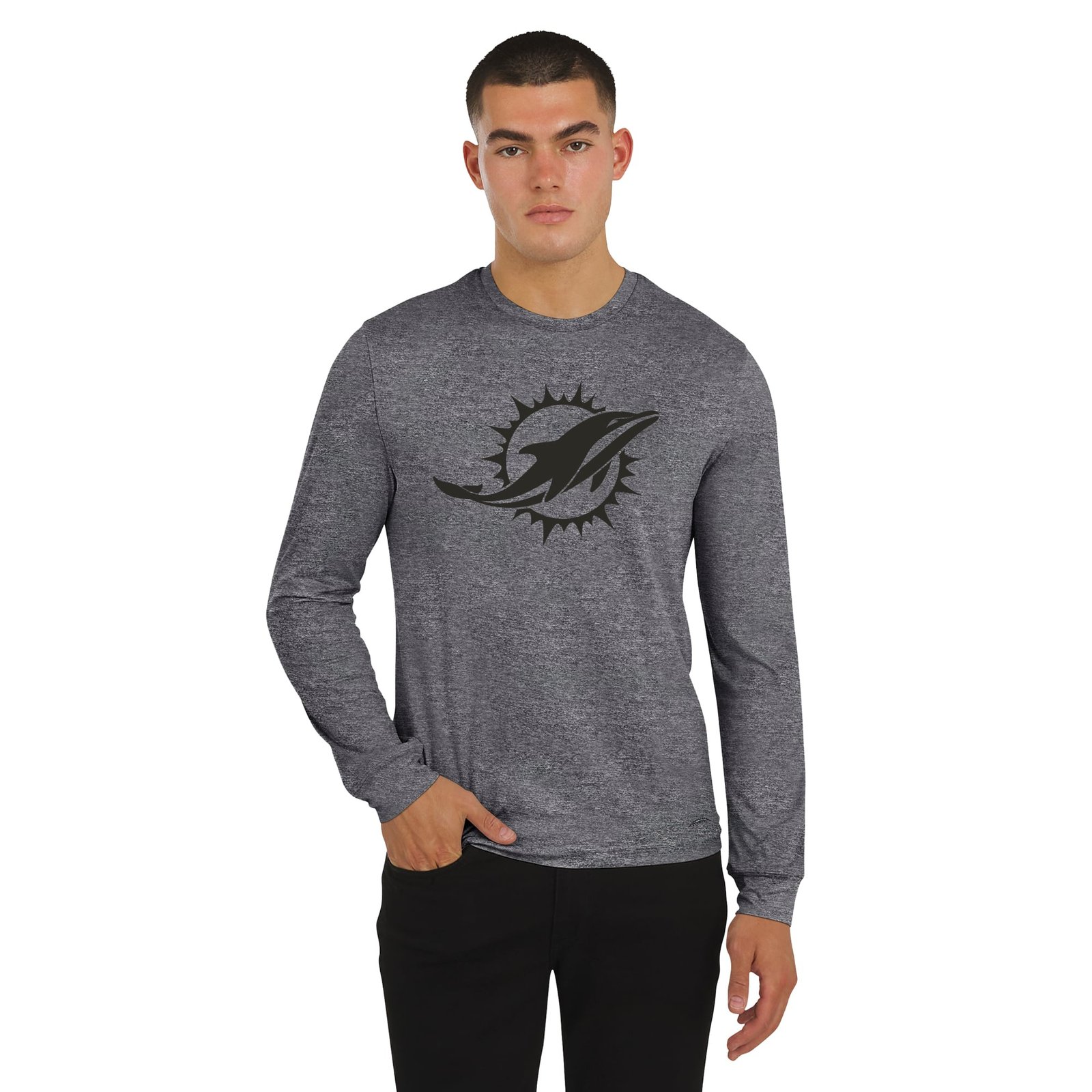 Men’s J. Palmer Black Miami Dolphins Four Down Long Sleeve T-Shirt