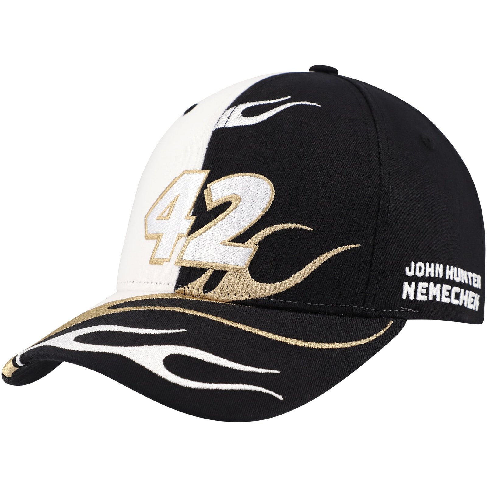 Men’s LEGACY Motor Club Team Collection Black John Hunter Nemechek Flame Adjustable Hat