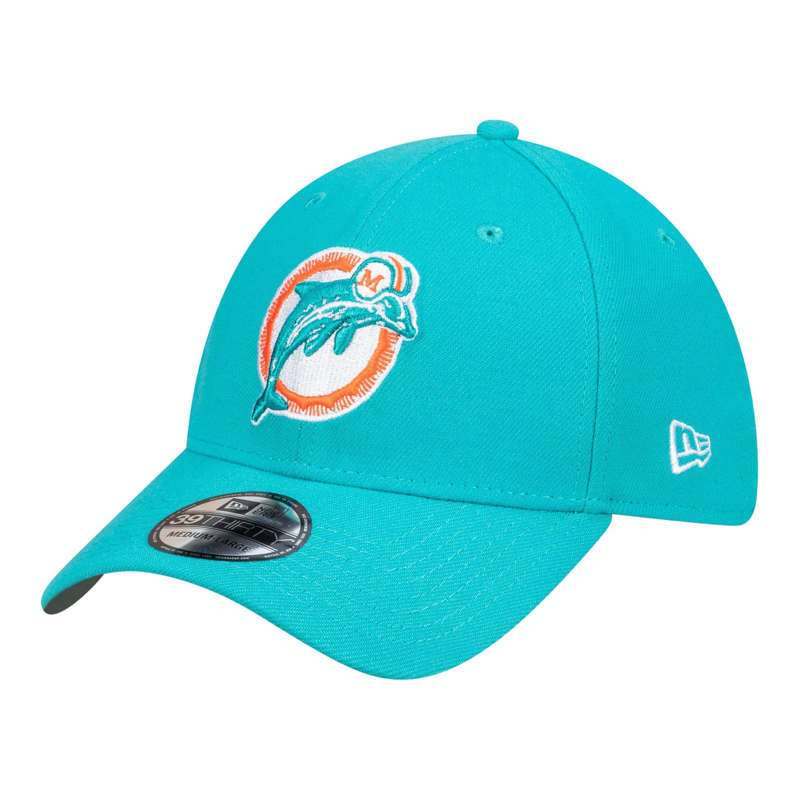 Men’s New Era Aqua Miami Dolphins Core Team 39THIRTY Flex Hat