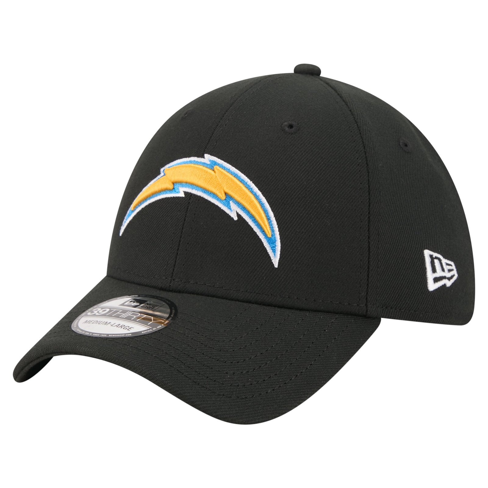 Men’s New Era Black Los Angeles Chargers Core Team 39THIRTY Flex Hat