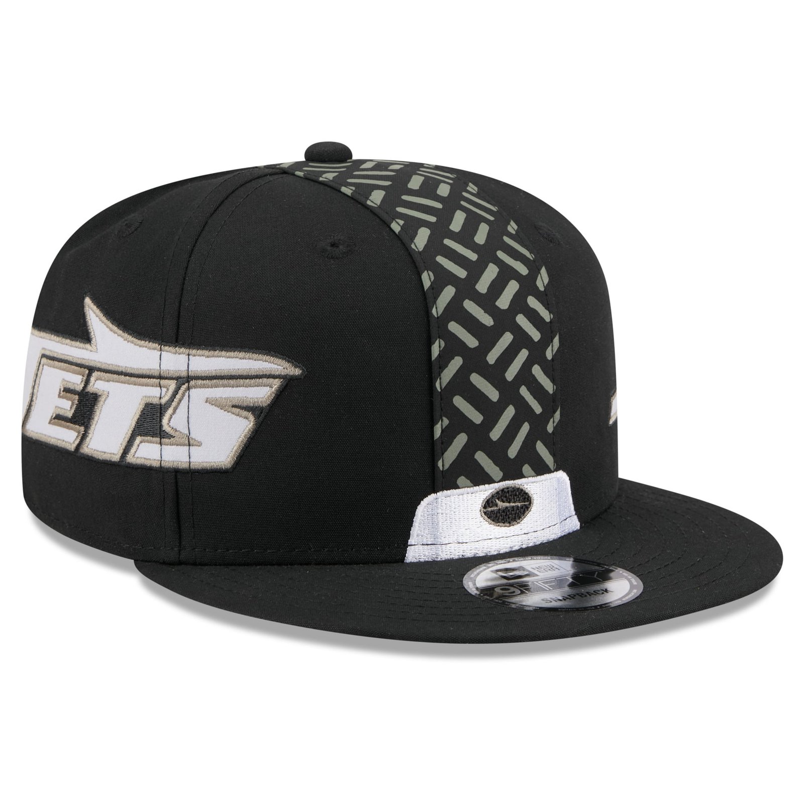 Men’s New Era Black New York Jets Rivalries Collection Fan Pack Helmet 9FIFTY Snapback Hat
