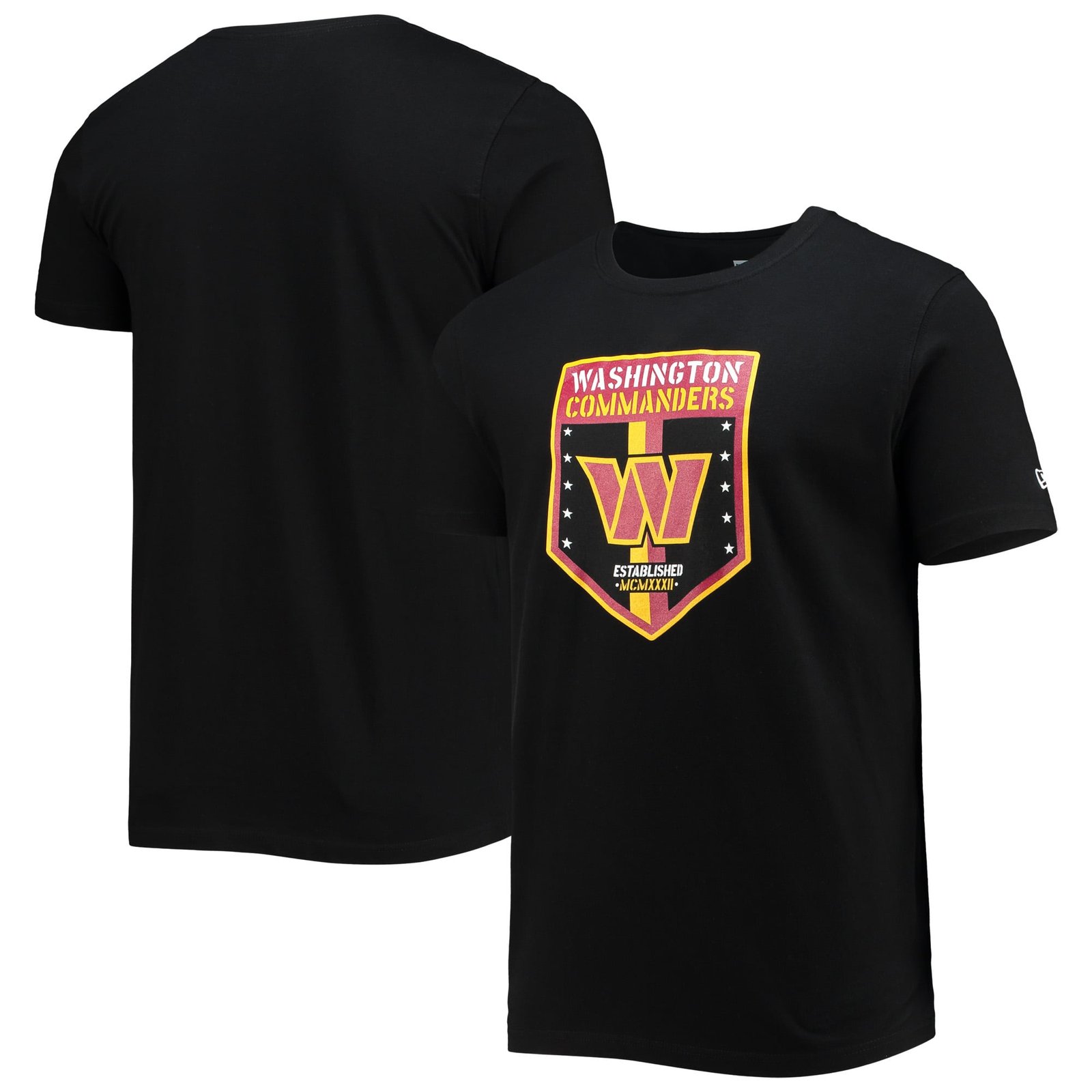 Men’s New Era Black Washington Commanders Team T-Shirt