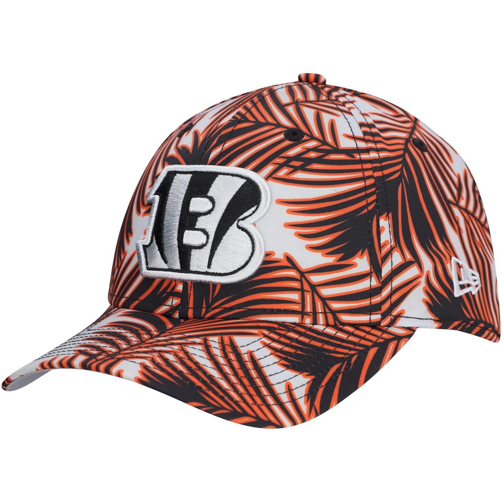 Men’s New Era Gray Cincinnati Bengals Palms 39THIRTY Flex Hat