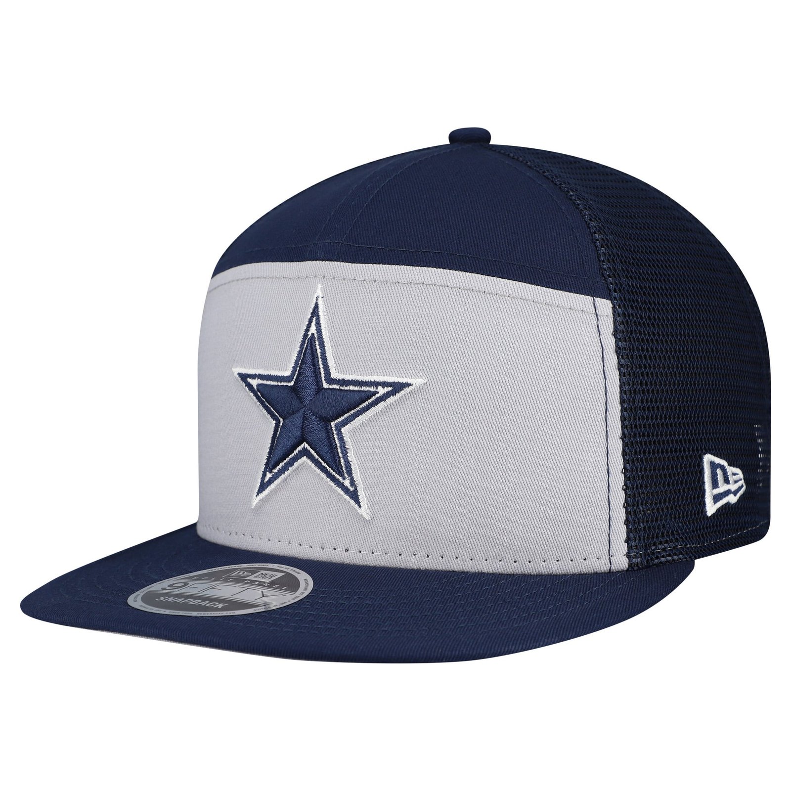 Men’s New Era Gray/Navy Dallas Cowboys Outdoor Split Panel 9FIFTY Snapback Hat
