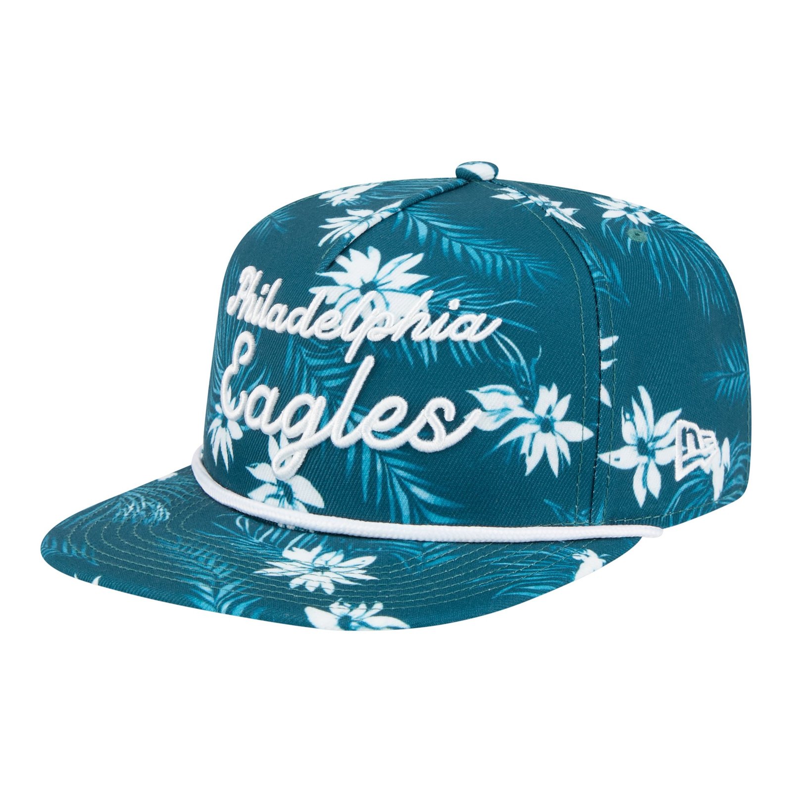 Men’s New Era Midnight Green Philadelphia Eagles Palm Print A-Frame 9FIFTY Snapback Hat
