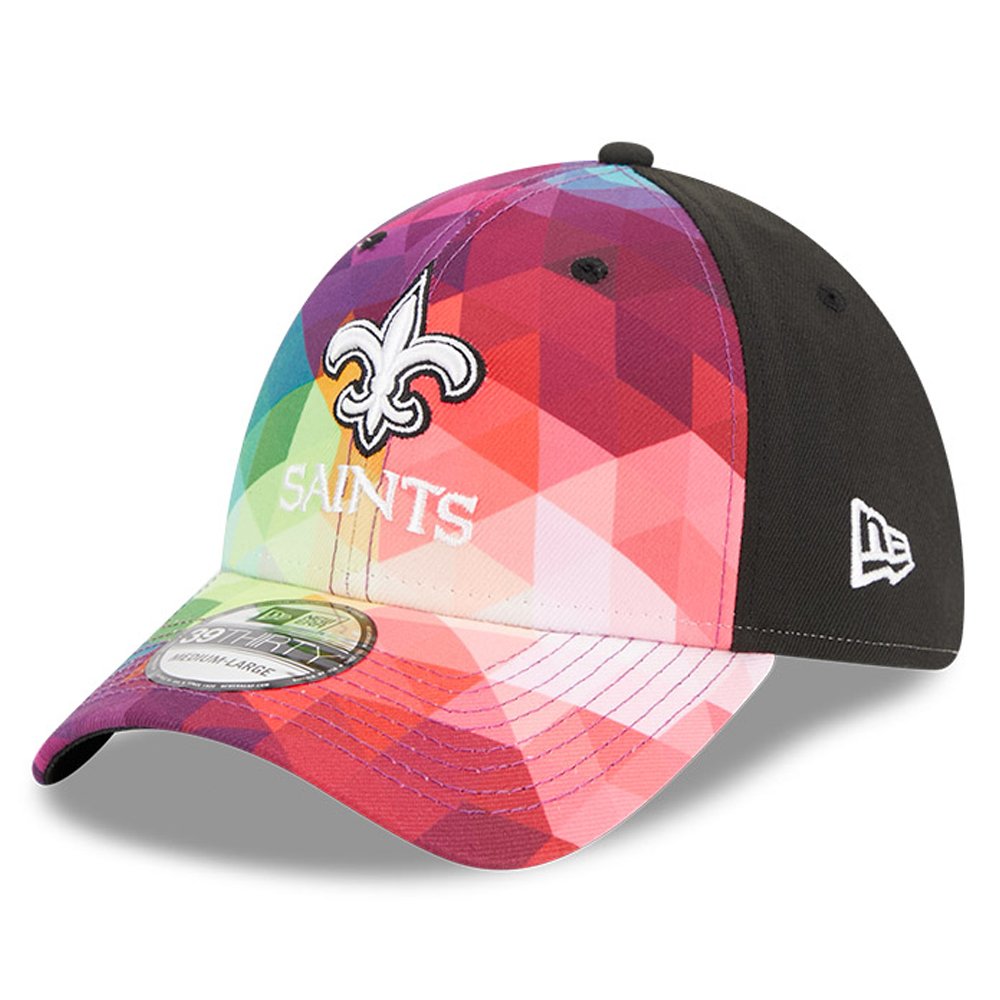 Men’s New Era Pink New Orleans Saints 2023 NFL Crucial Catch 39THIRTY Flex Hat