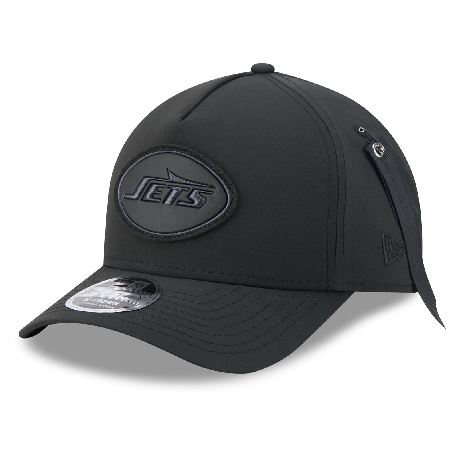 Men’s New Era x Alpha Industries Black New York Jets A-Frame 9FORTY Adjustable Hat