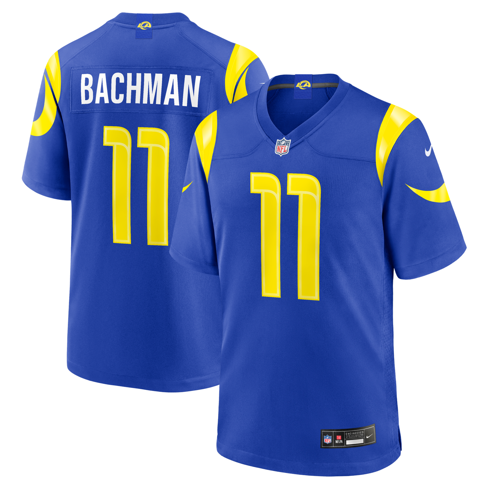 Men’s Nike Alex Bachman Royal Los Angeles Rams Team Game Jersey