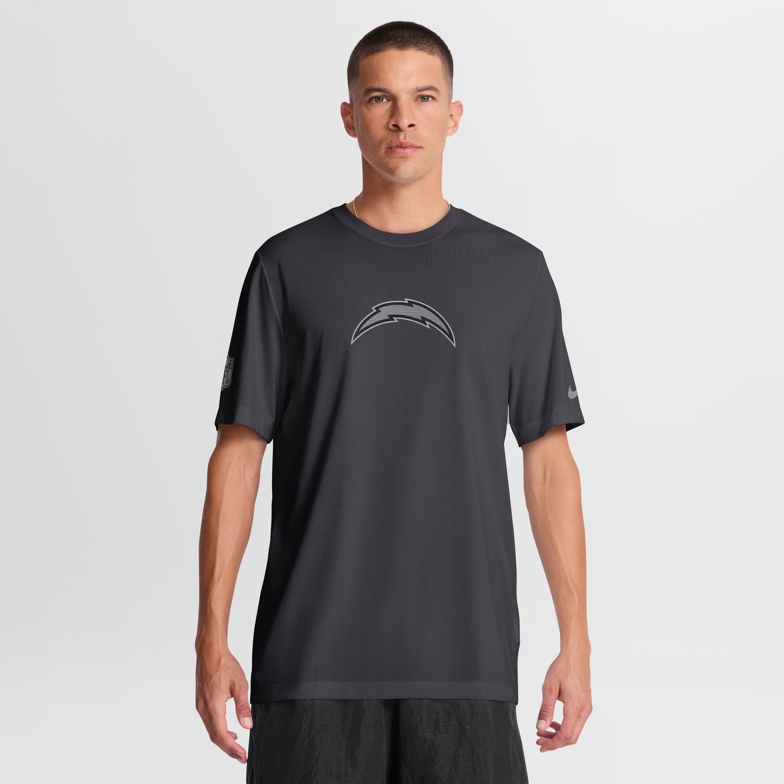 Men’s Nike Anthracite Los Angeles Chargers Sideline Lead The Charge Legend Dri-FIT T-Shirt