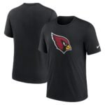 Men’s Nike Black Arizona Cardinals Rewind Logo Tri-Blend T-Shirt