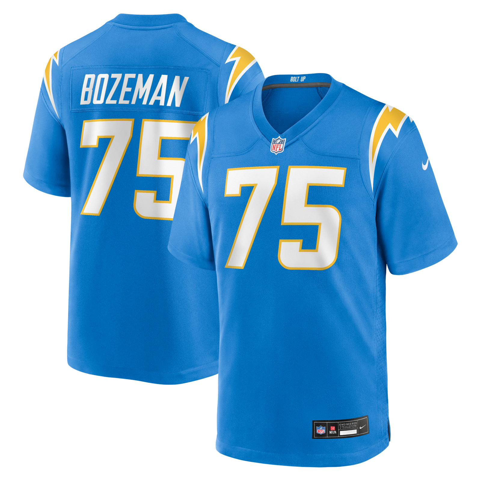 Men’s Nike Bradley Bozeman Powder Blue Los Angeles Chargers Game Jersey