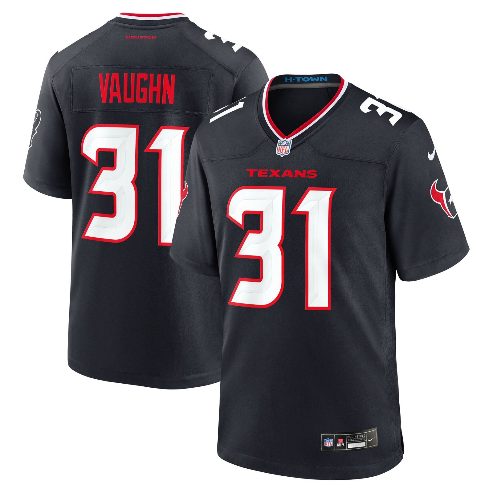 Men’s Nike Deuce Vaughn Navy Houston Texans Team Game Jersey