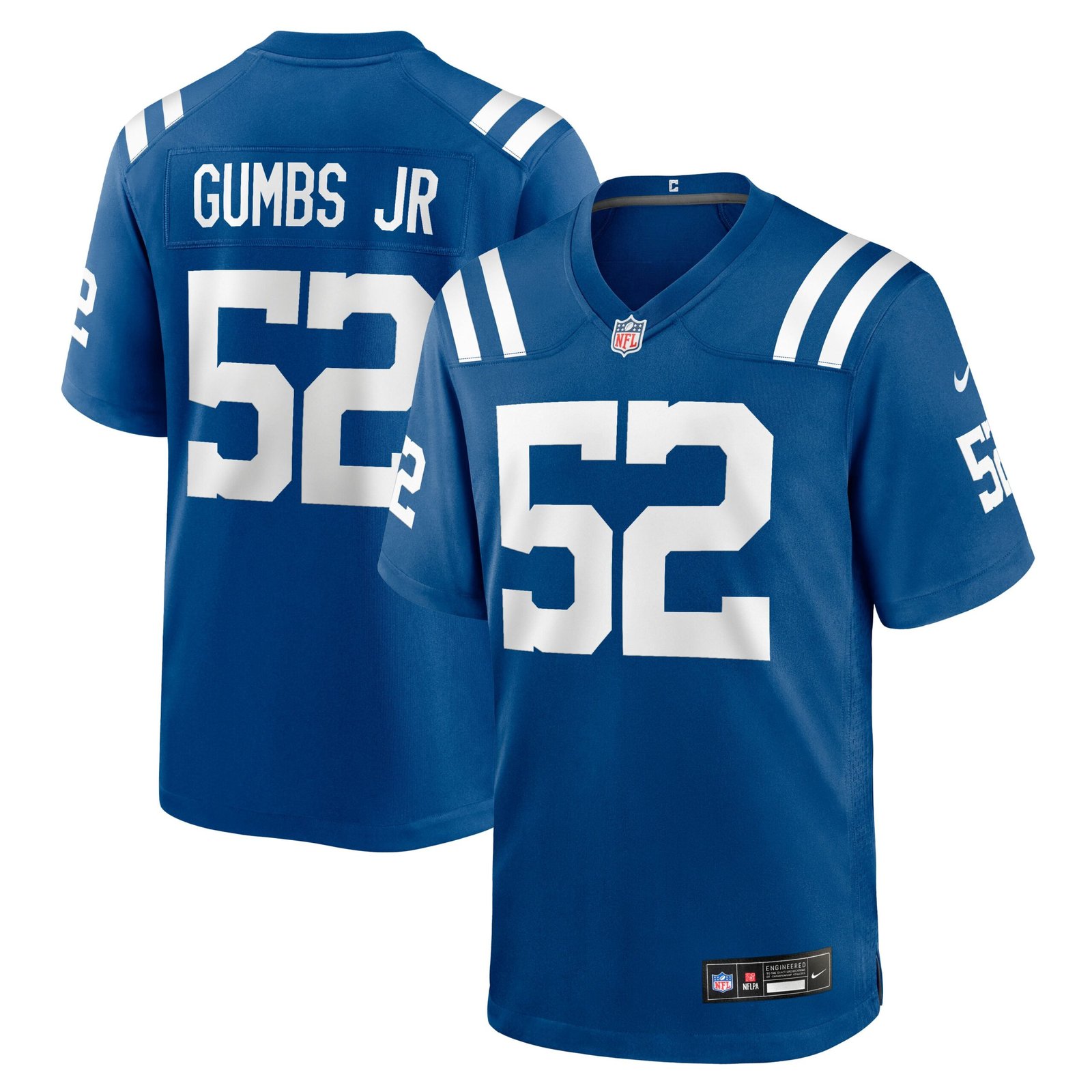 Men’s Nike George Gumbs Jr. Royal Indianapolis Colts Team Game Jersey