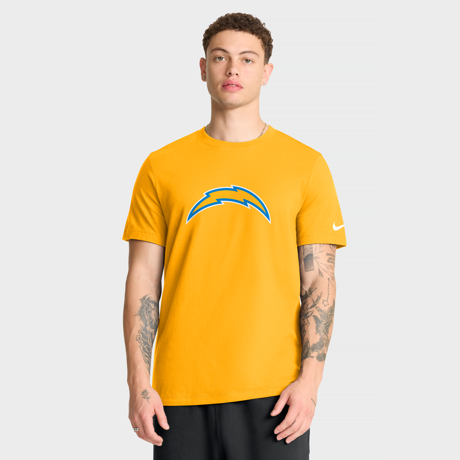 Men’s Nike Gold Los Angeles Chargers Essential Logo T-Shirt