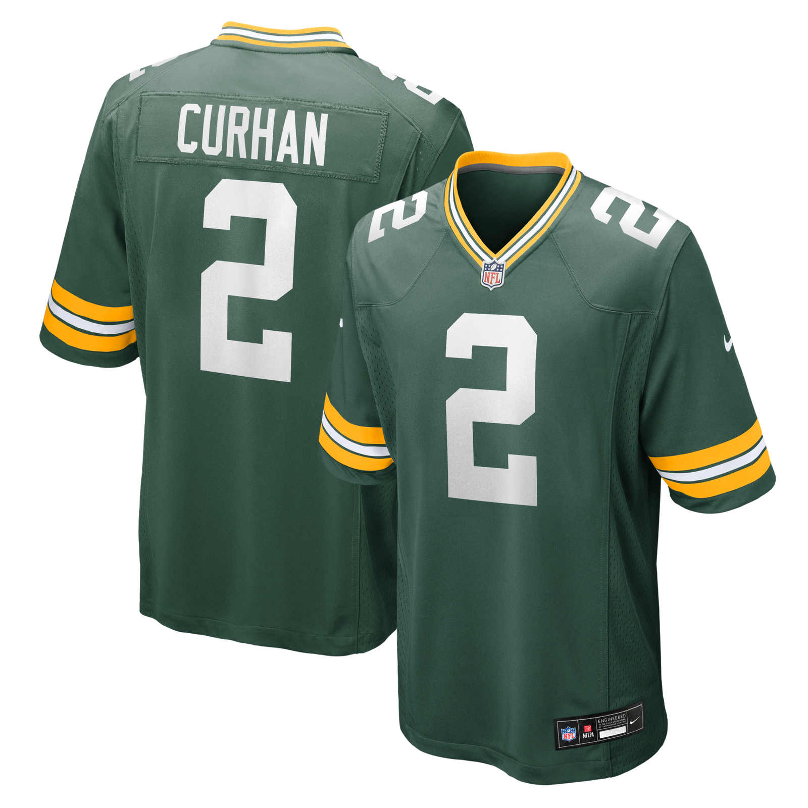 Men’s Nike Jake Curhan Green Green Bay Packers Team Game Jersey