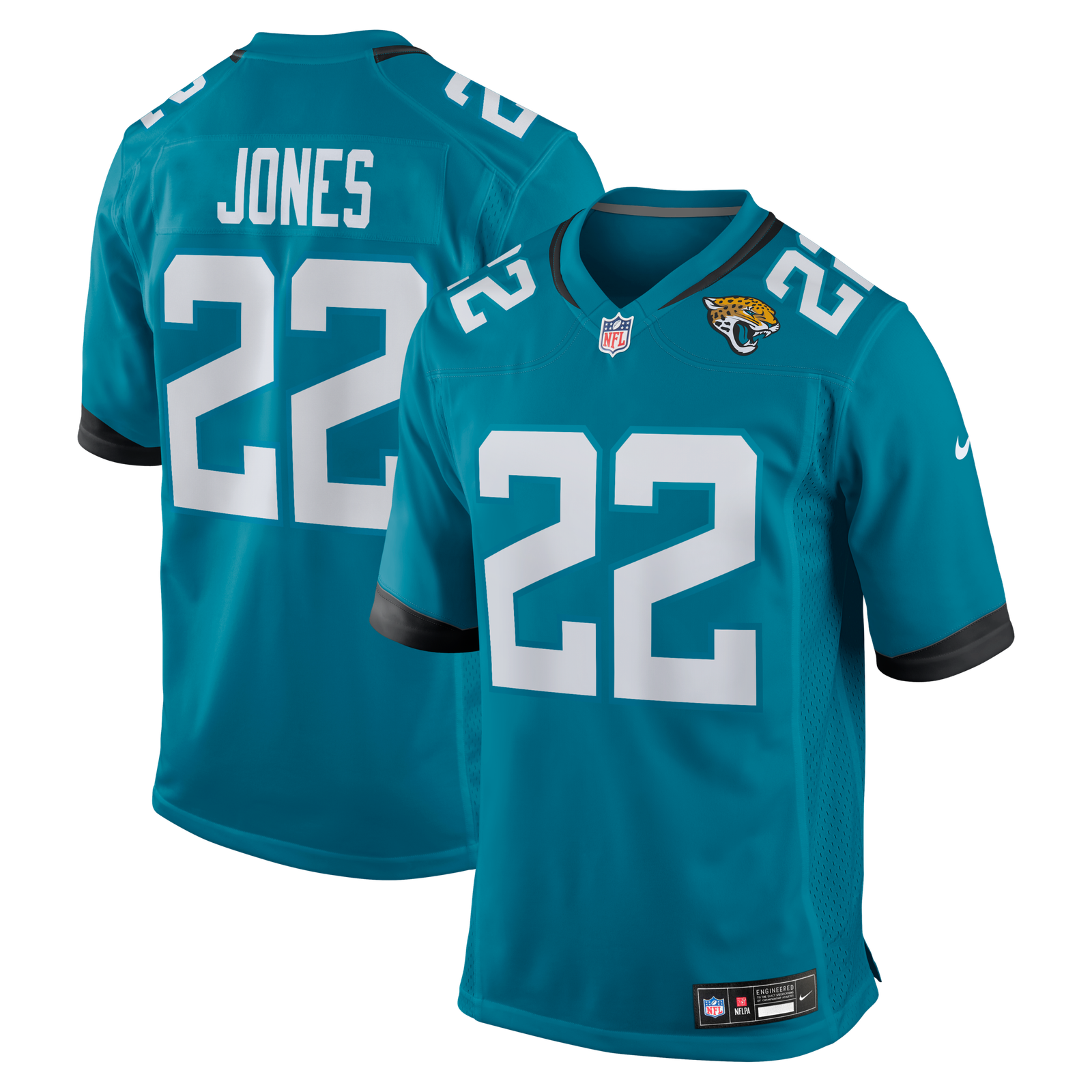Men’s Nike Jarrian Jones Teal Jacksonville Jaguars Team Game Jersey