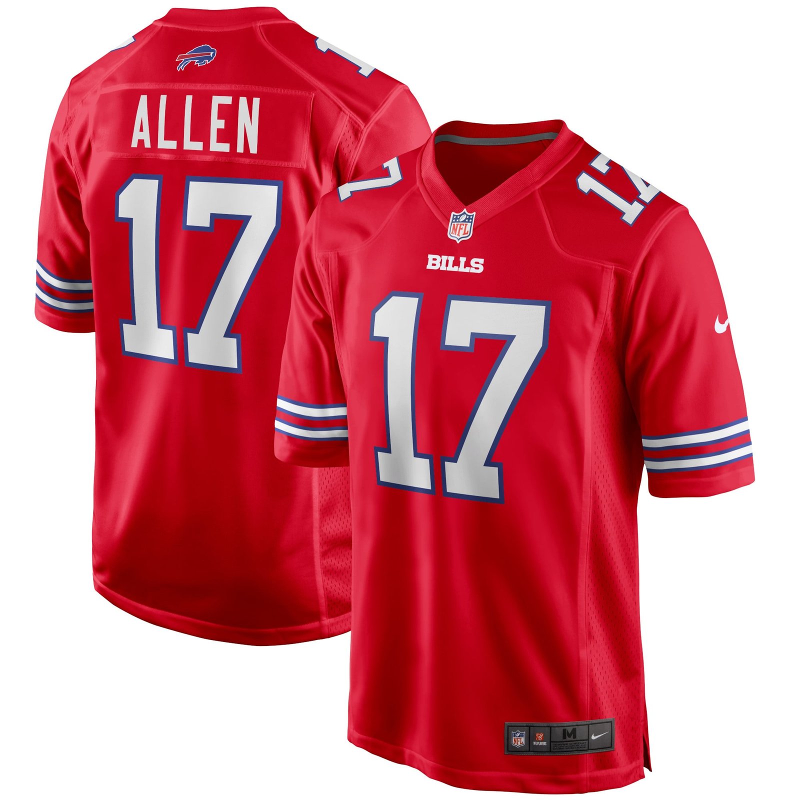 Men’s Nike Josh Allen Red Buffalo Bills Alternate Game Player Jersey