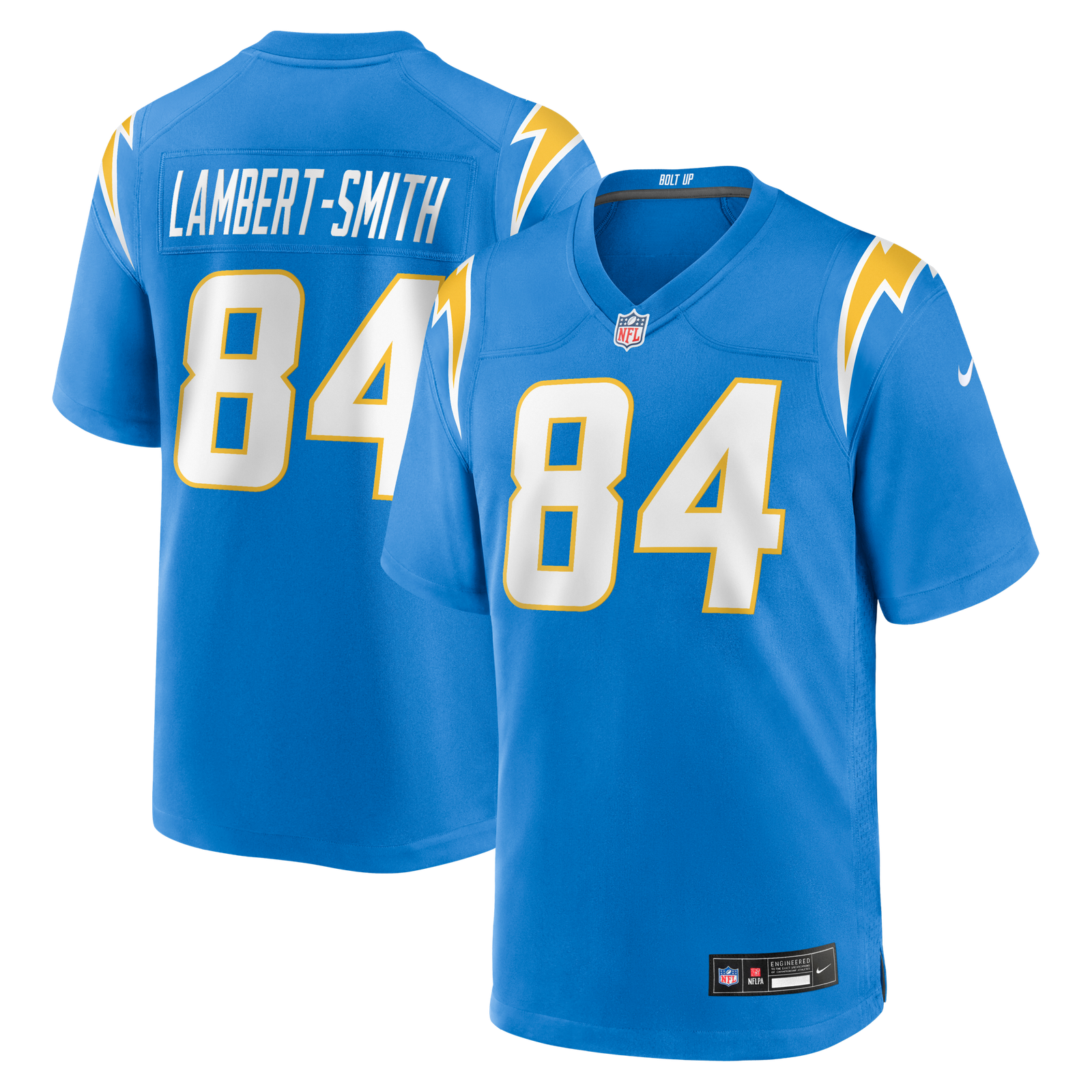 Men’s Nike KeAndre Lambert-Smith Powder Blue Los Angeles Chargers Team Game Jersey