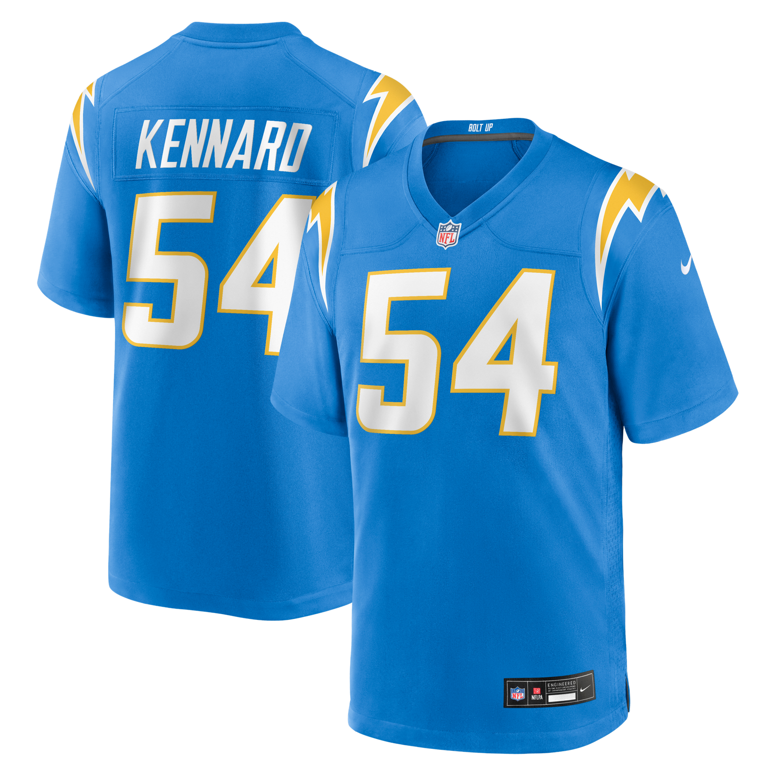 Men’s Nike Kyle Kennard Powder Blue Los Angeles Chargers Team Game Jersey