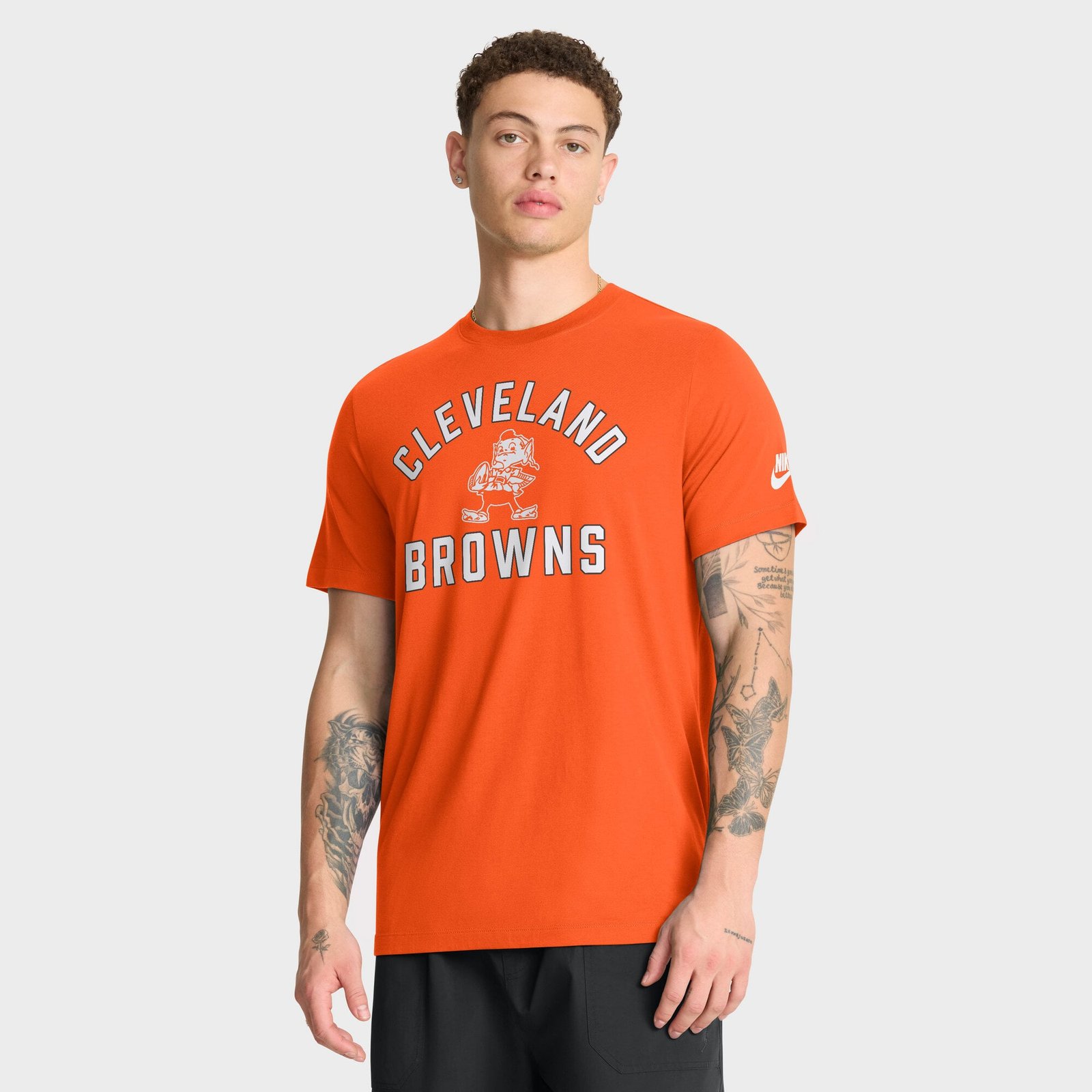 Men’s Nike Orange Cleveland Browns Favorable Timeline Tri-Blend T-Shirt