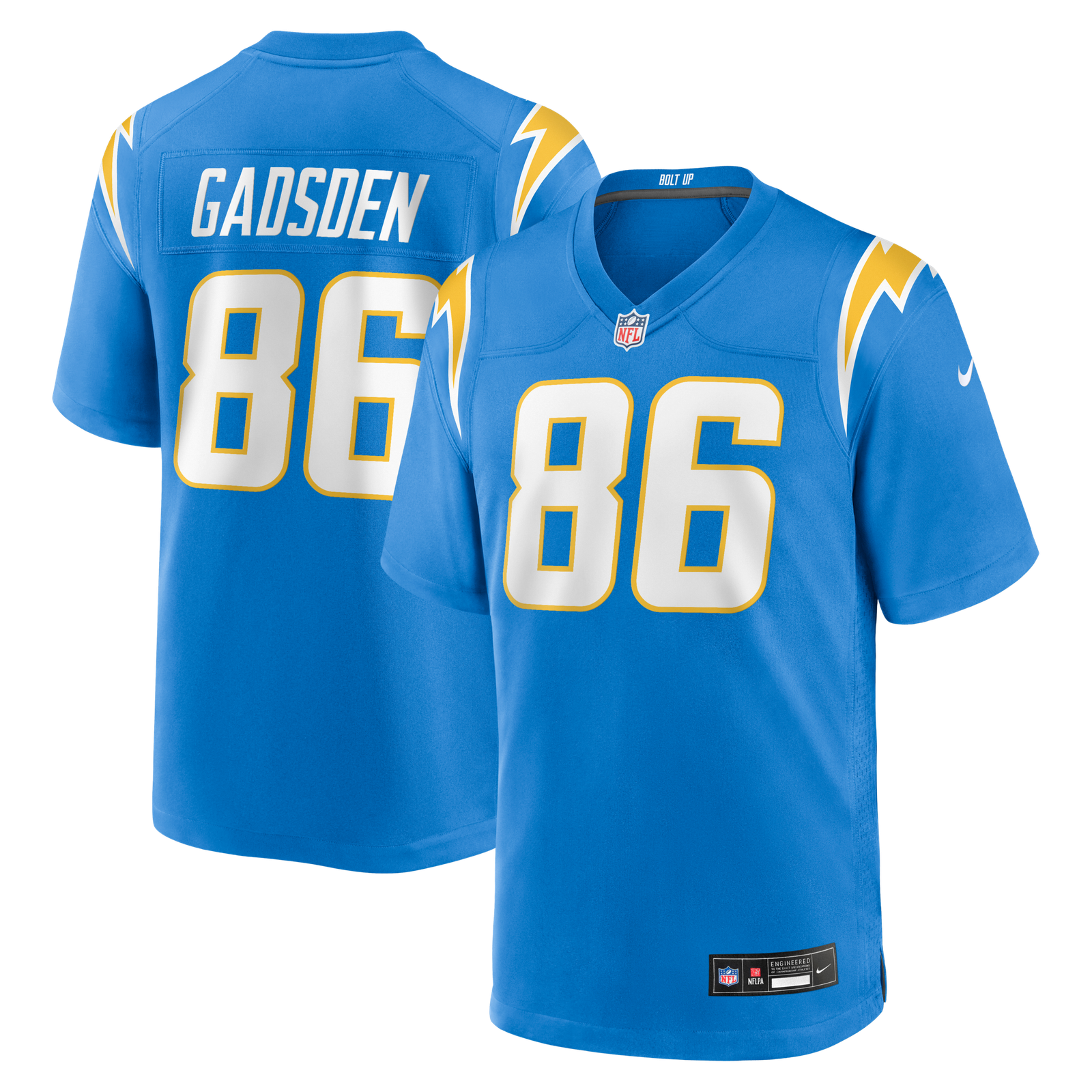 Men’s Nike Oronde Gadsden Powder Blue Los Angeles Chargers Team Game Jersey