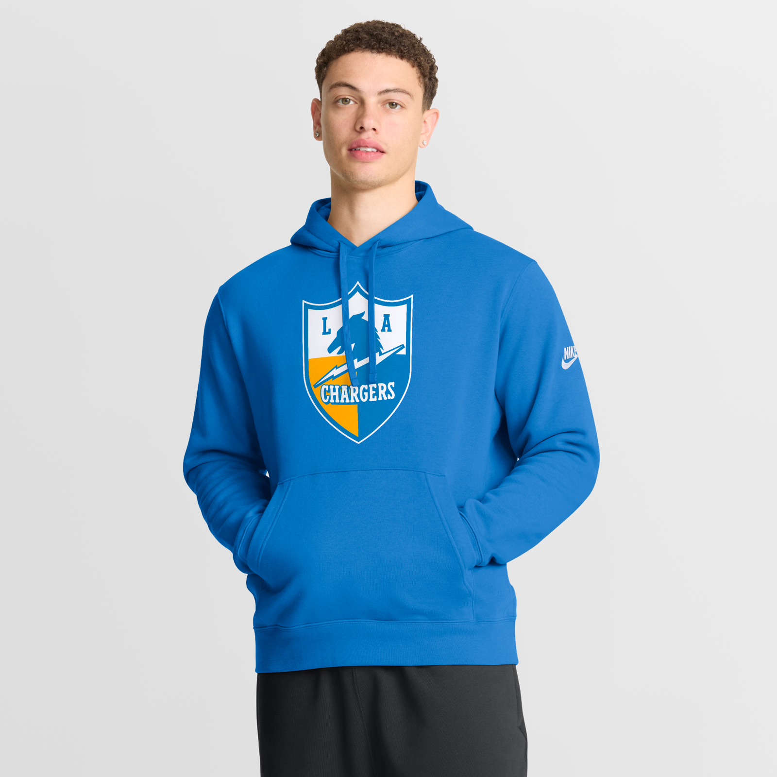 Men’s Nike Powder Blue Los Angeles Chargers Club Fleece Pullover Hoodie