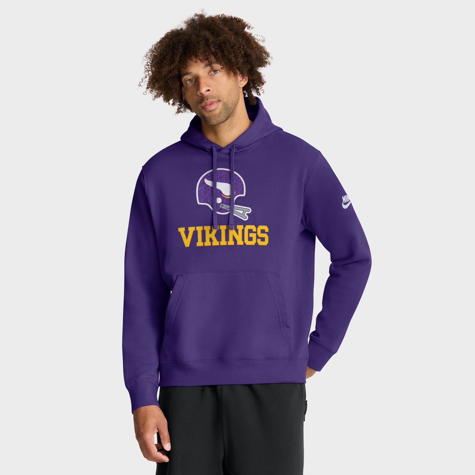 Men’s Nike Purple Minnesota Vikings Best Season Rewind Club Pullover Hoodie