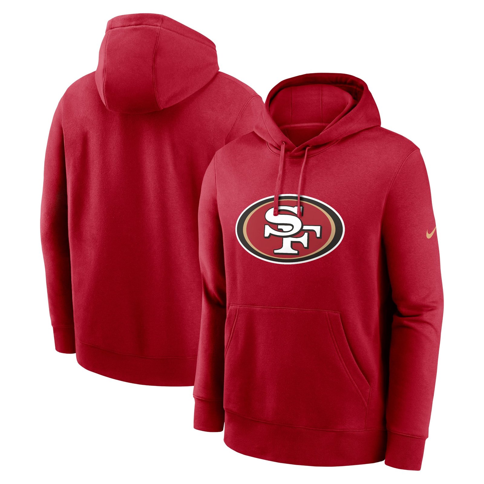 Men’s Nike Scarlet San Francisco 49ers Primetime Club Logo Hoodie