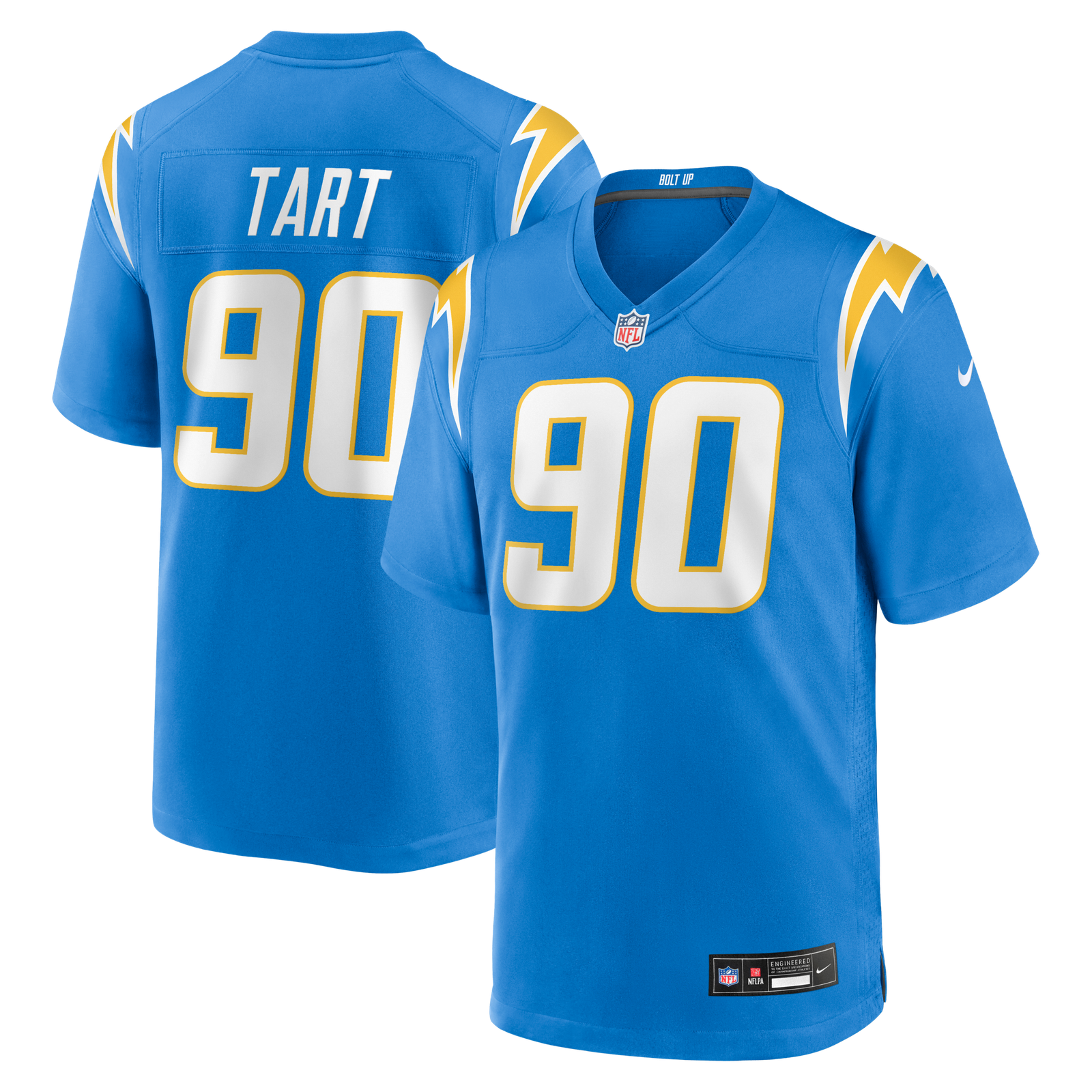 Men’s Nike Teair Tart Powder Blue Los Angeles Chargers Team Game Jersey