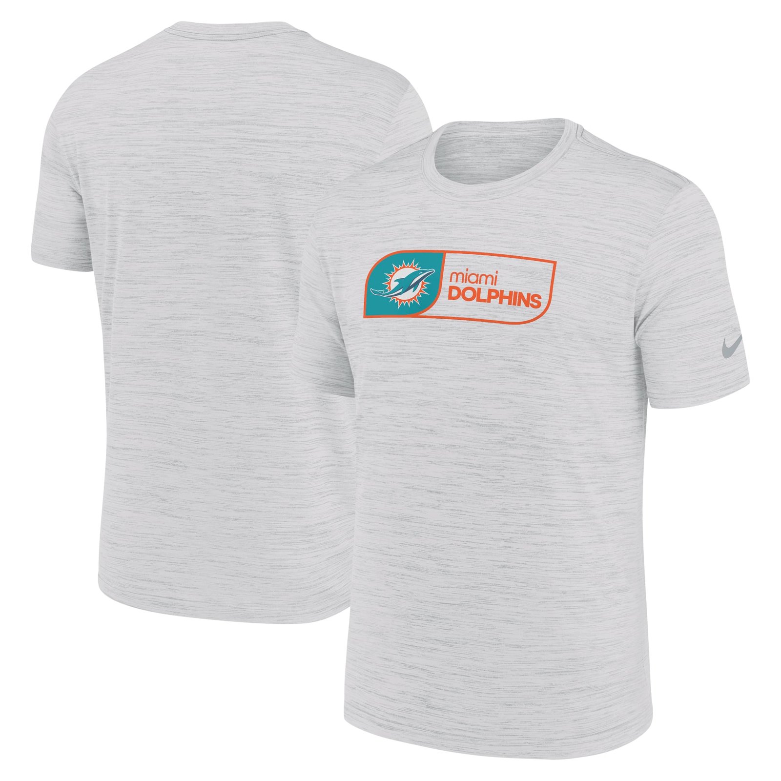 Men’s Nike White Miami Dolphins Big & Tall Velocity Performance T-Shirt
