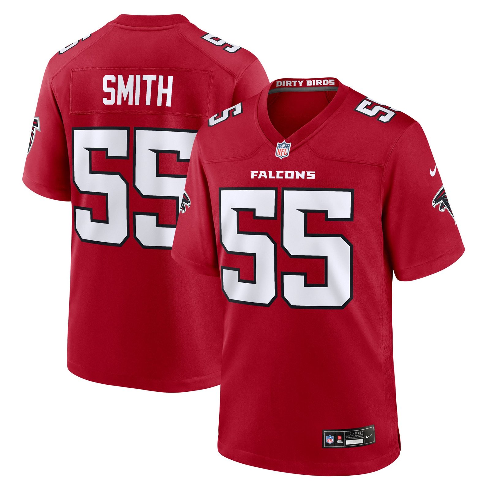 Men’s Nike Za’Darius Smith Red Atlanta Falcons Team Game Jersey