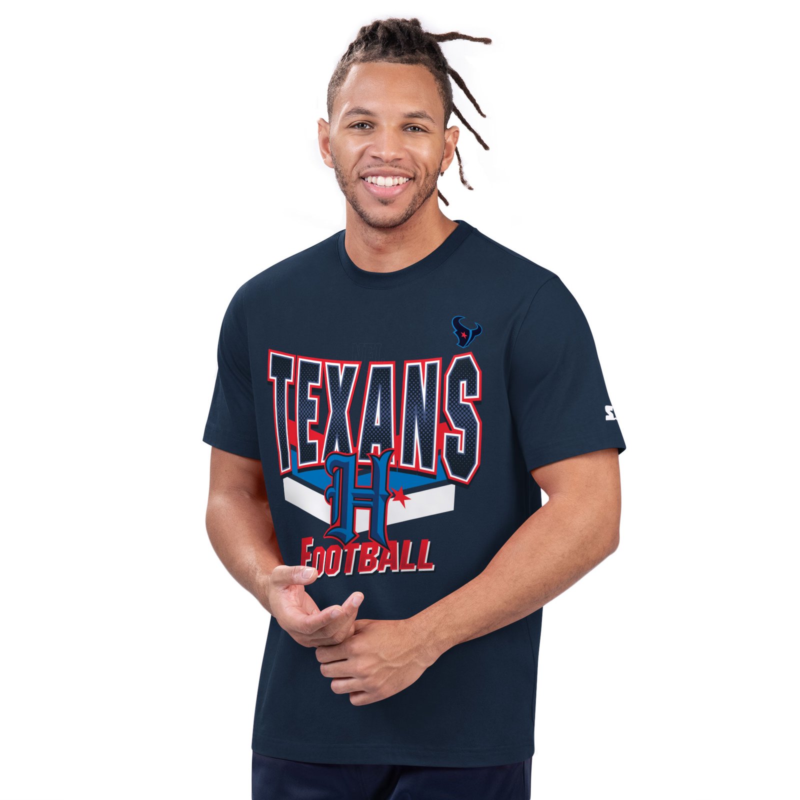 Men’s Starter Navy Houston Texans Prime Time T-Shirt