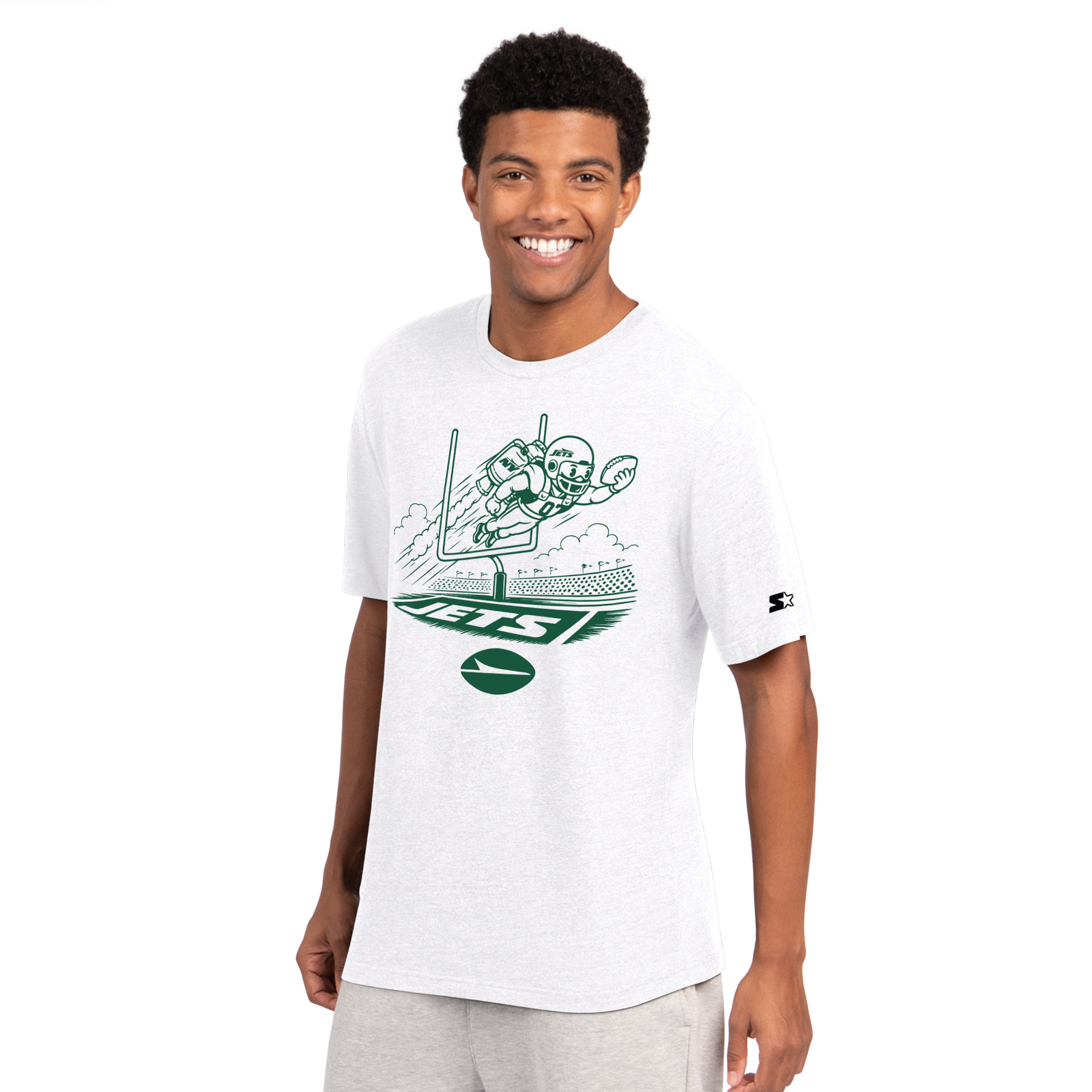 Men’s Starter White New York Jets Field Goal Jet T-Shirt