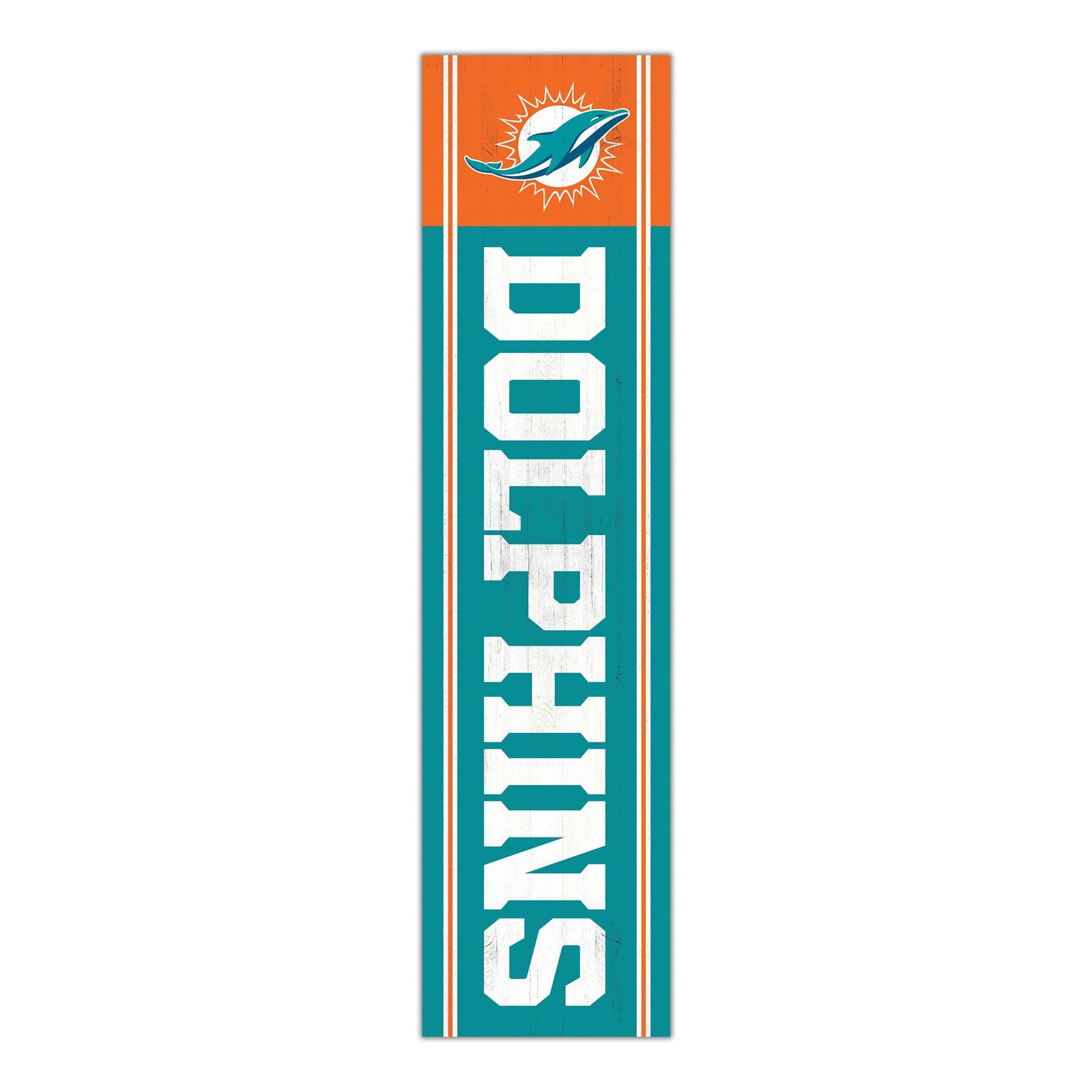 Miami Dolphins 48″ Team Name with Logo Leaner