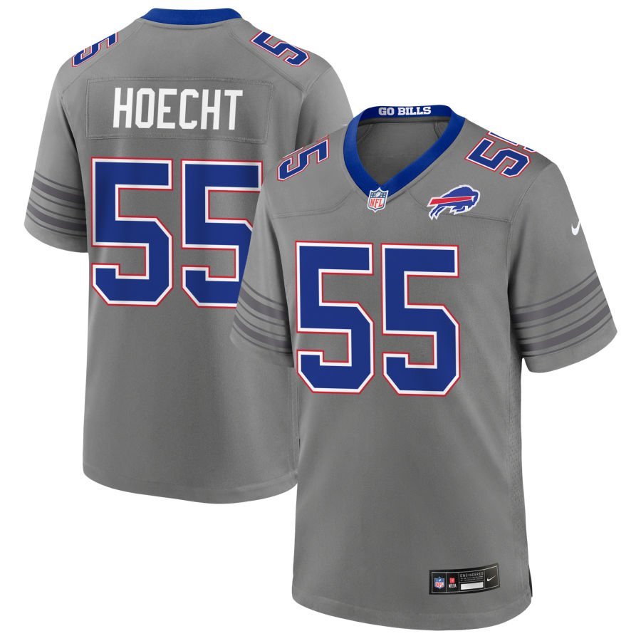 Michael Hoecht Men’s Nike Gray Buffalo Bills Nickel City Custom Game Jersey