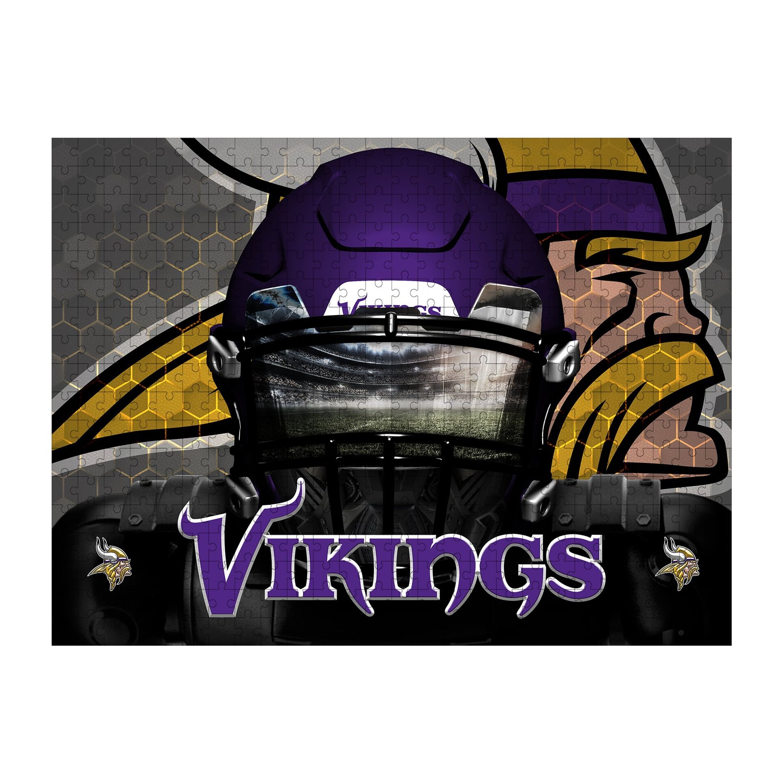 Minnesota Vikings 18″ x 24″ 3D Facemask Puzzle