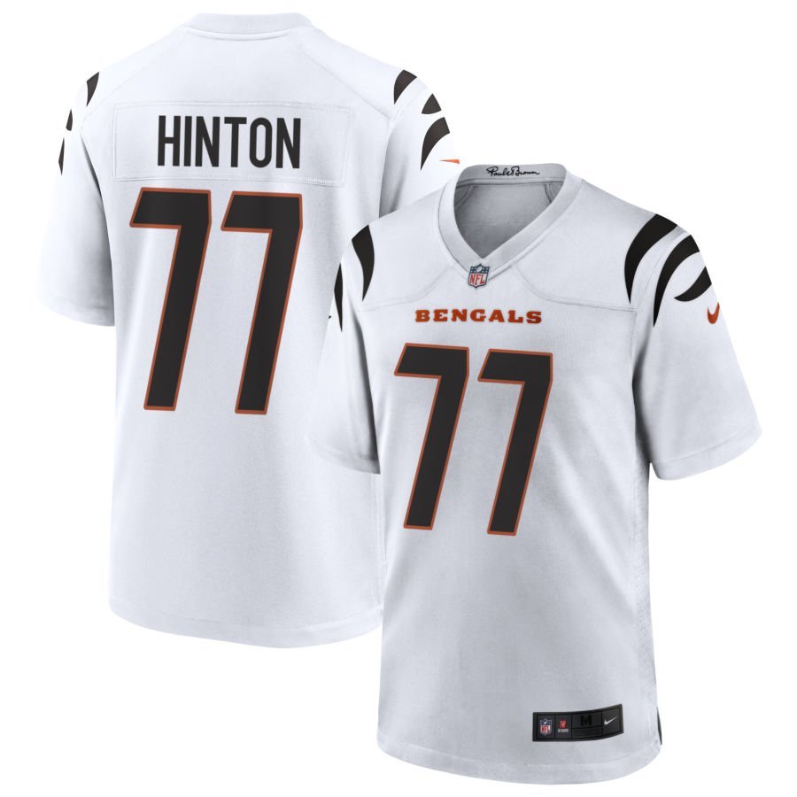 Myles Hinton Men’s Nike White Cincinnati Bengals Game Custom Jersey