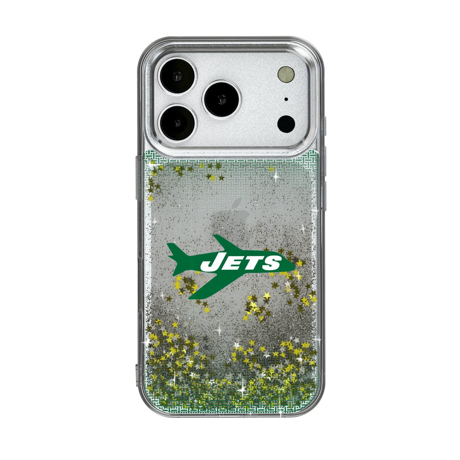New York Jets Linen Logo iPhone Glitter Case