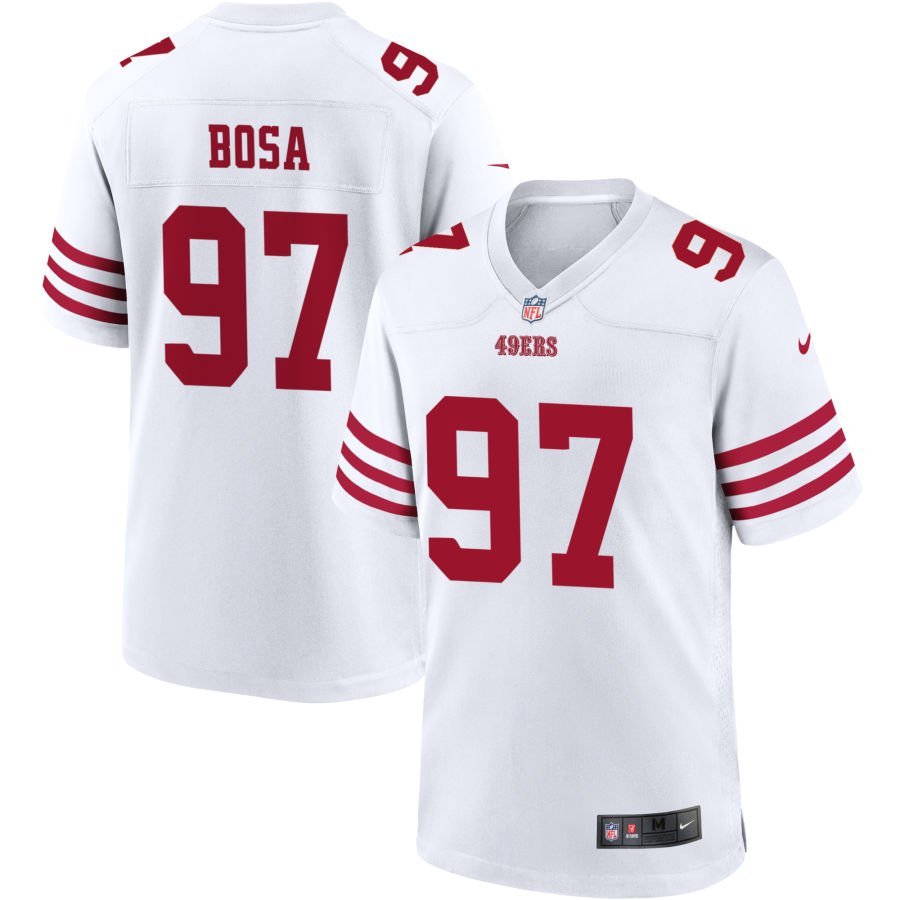 Nick Bosa Men’s Nike White San Francisco 49ers Game Custom Player Jersey
