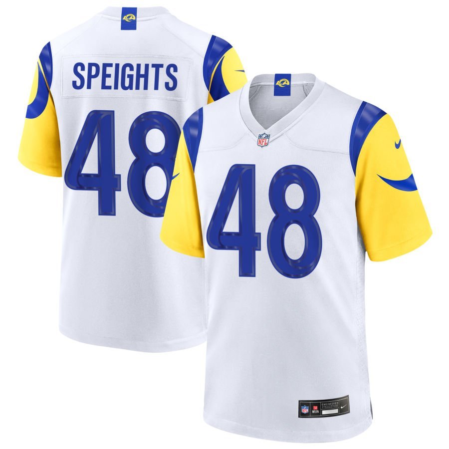 Omar Speights Youth Nike White Los Angeles Rams Custom Game Jersey