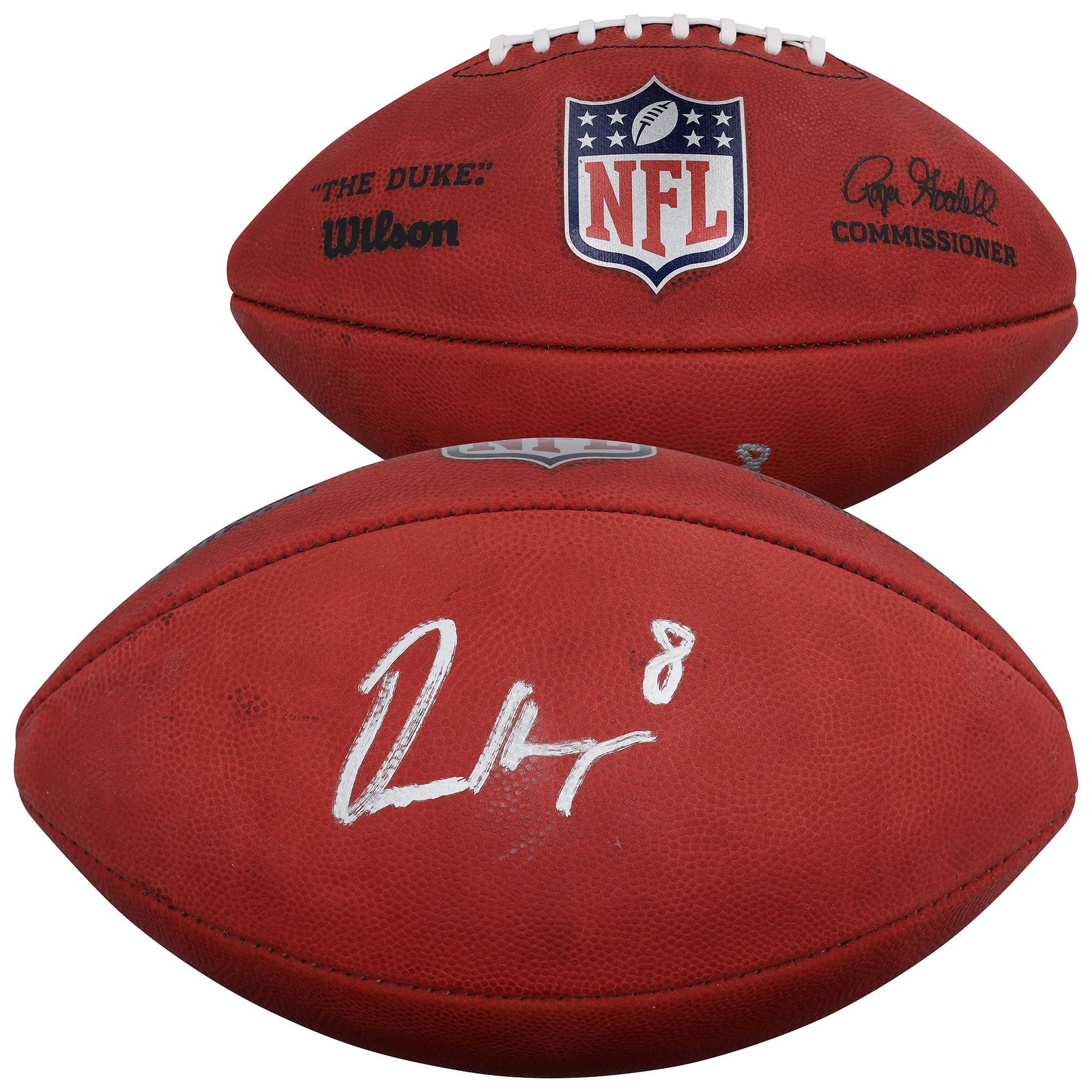 Omarion Hampton Los Angeles Chargers Autographed Duke Full Color Football