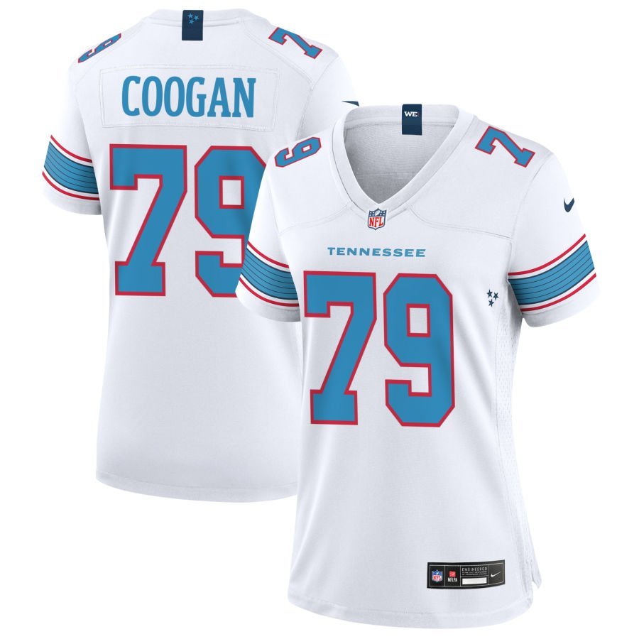Pat Coogan Women’s Nike White Tennessee Titans Game Custom Jersey