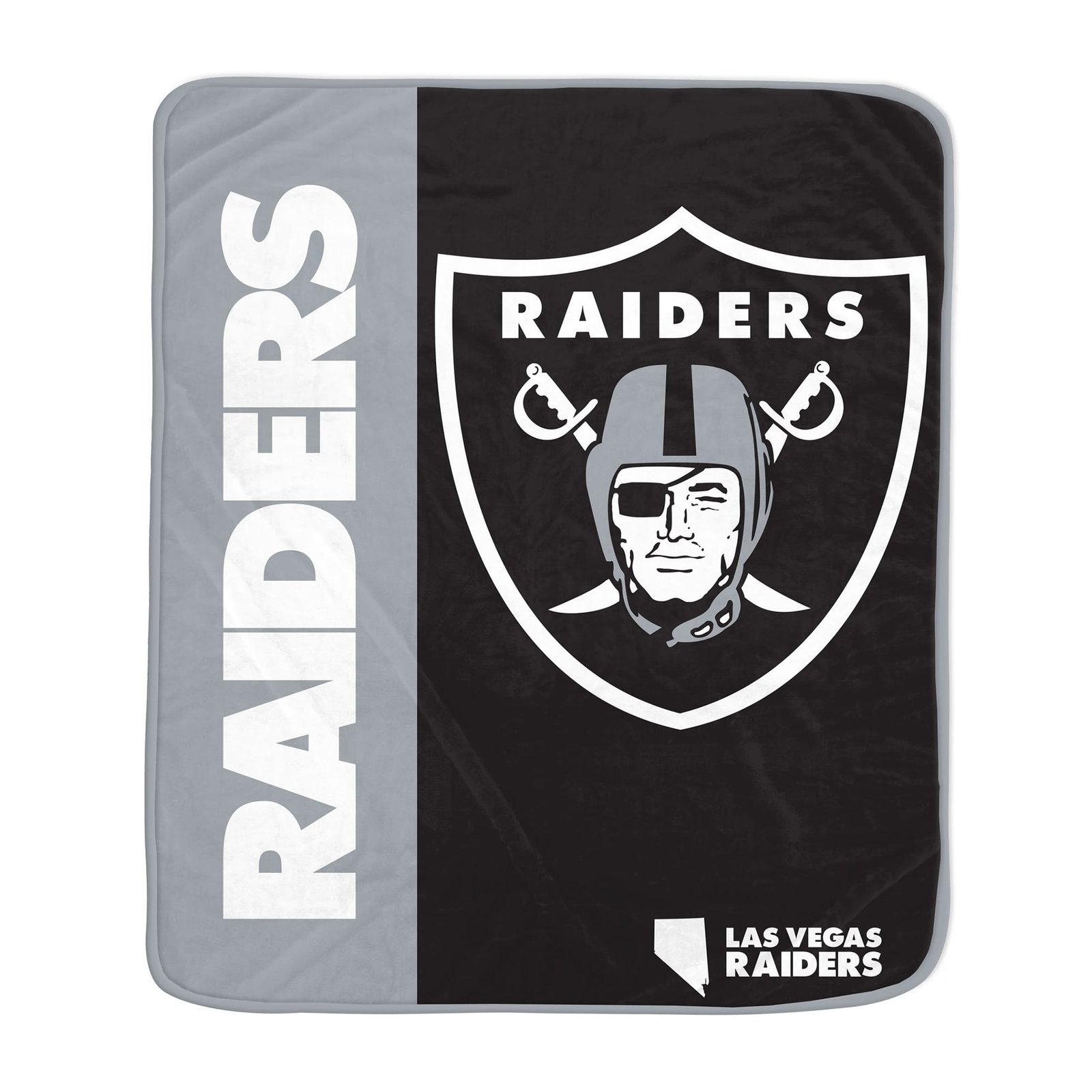 Pegasus Las Vegas Raiders 50″ x 60″ Endzone Ultra Soft Throw Blanket